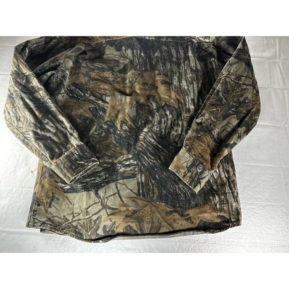 Valeo Realtree Camo Button Up Hunting Shirt Jacket Mens Medium USA Made Collared - Picture 4 of 13